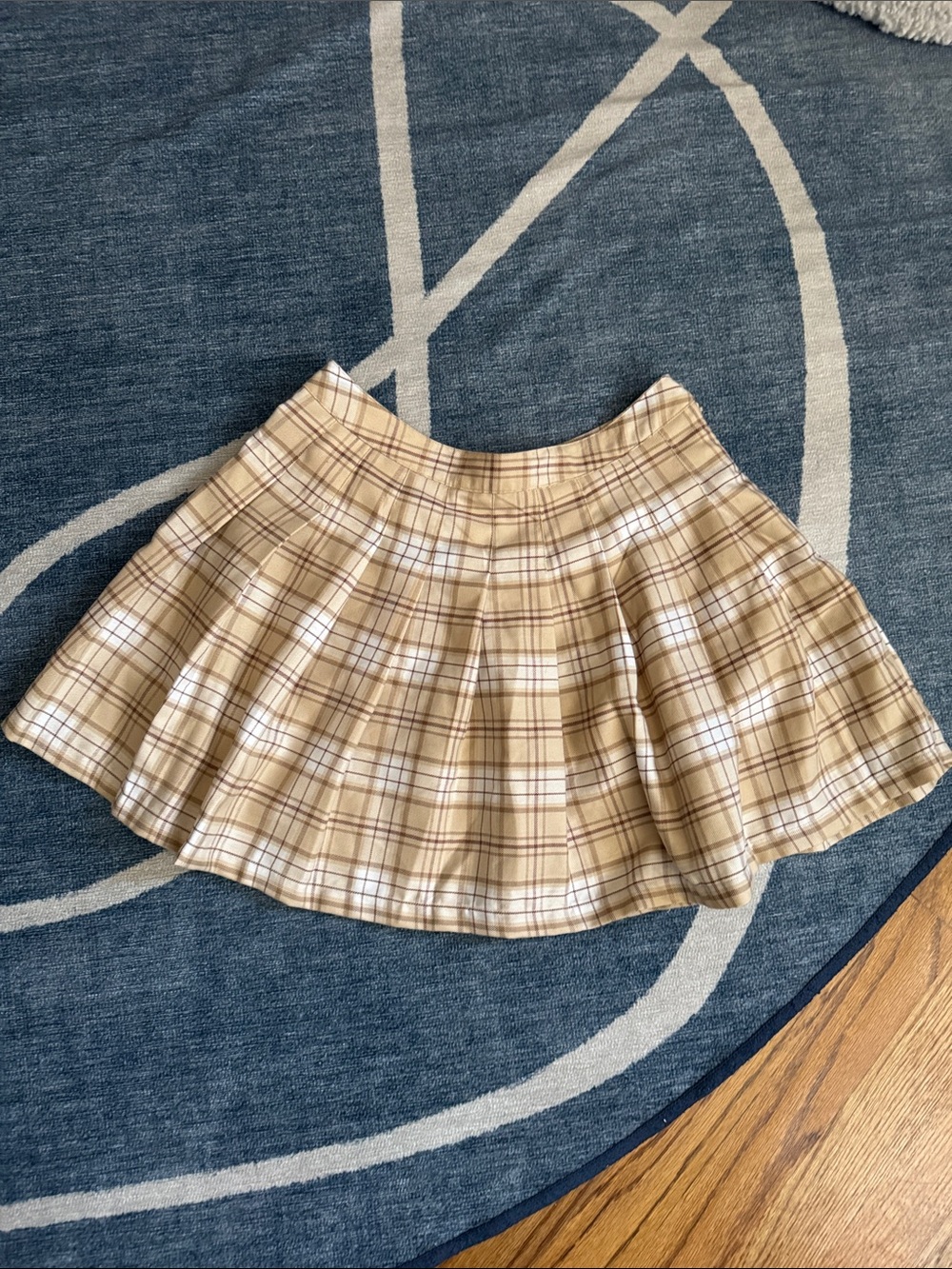 Plaid Pleated Mini Skirt